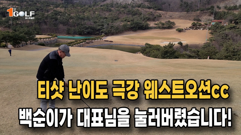 초골린이 백순이가 80대를 치는 대표님을 이겼어요